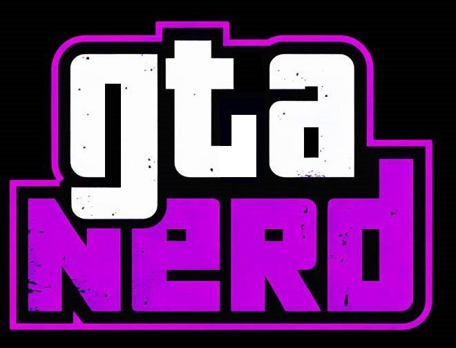 GTA Nerd Logo with white and pink gradient