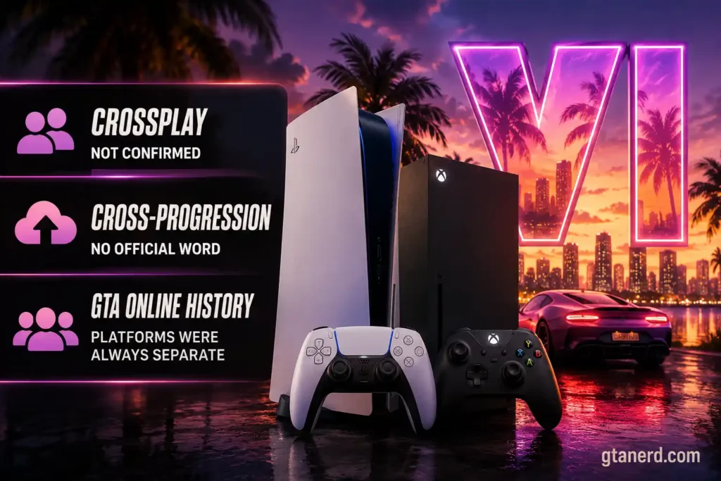 Will GTA 6 be crossplay? PS5 and Xbox crossplay, cross-progression, and GTA Online support explained